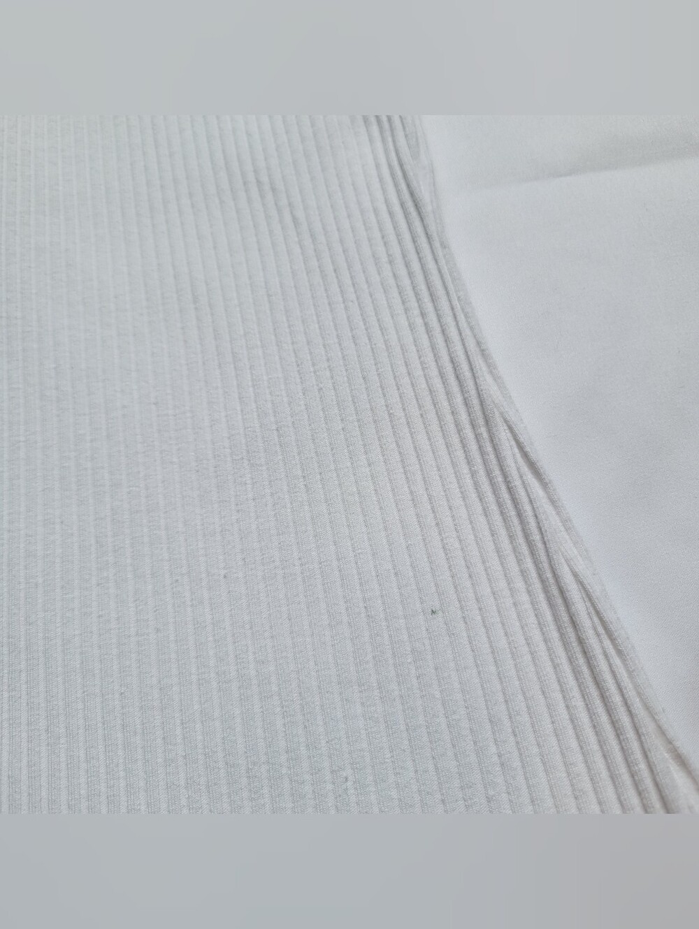 H&M White Ribbed Tank Ruffle Bottom Shirt Large - Picture 8 of 8